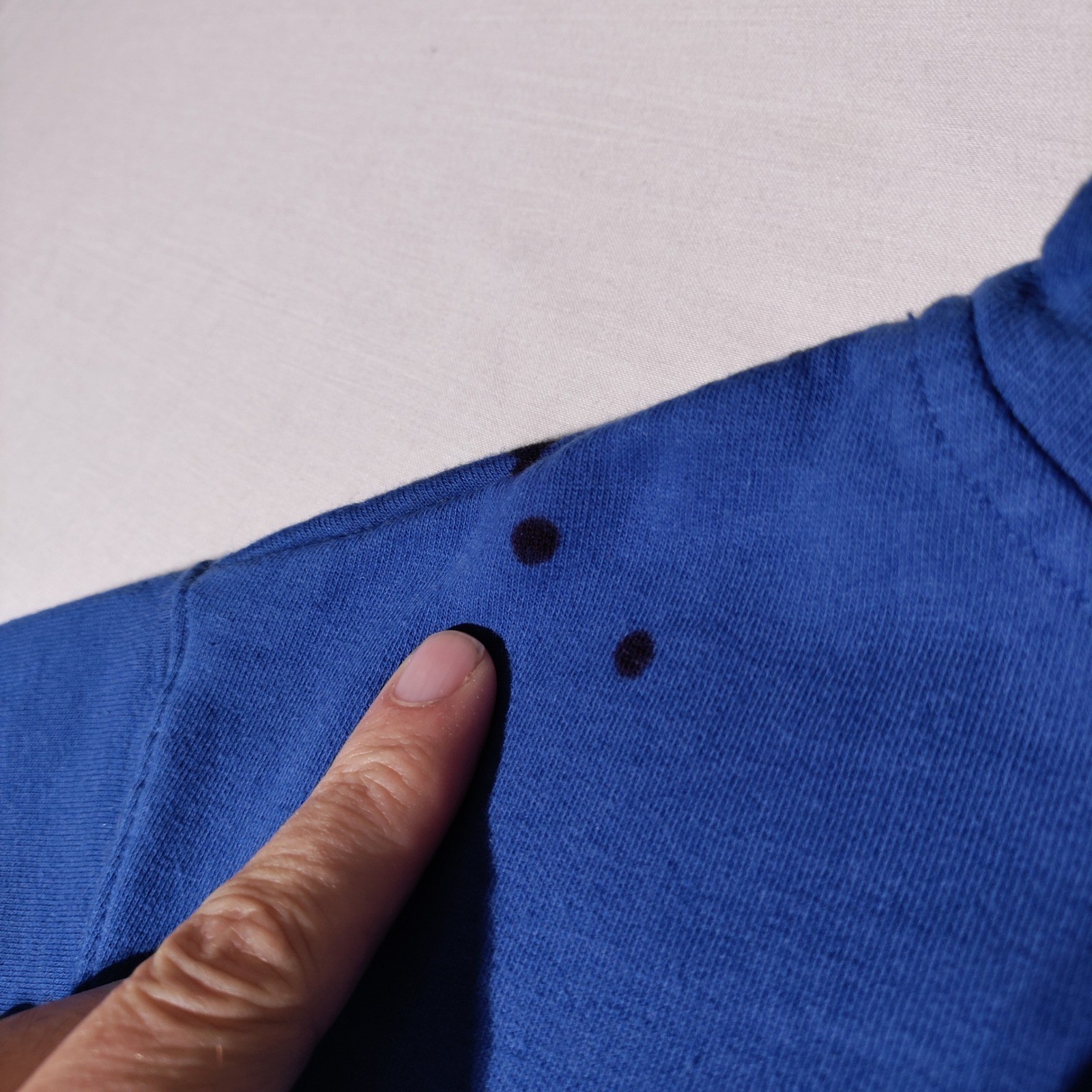 Raising Canes Chicken Fingers Hoodie Blue Pullover Sweatshirt Small - Imperfect