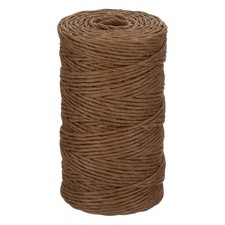 Coffee Raffia Ribbon 98 Yard 2mm Raffia Yarn for Wrapping DIY Crafts