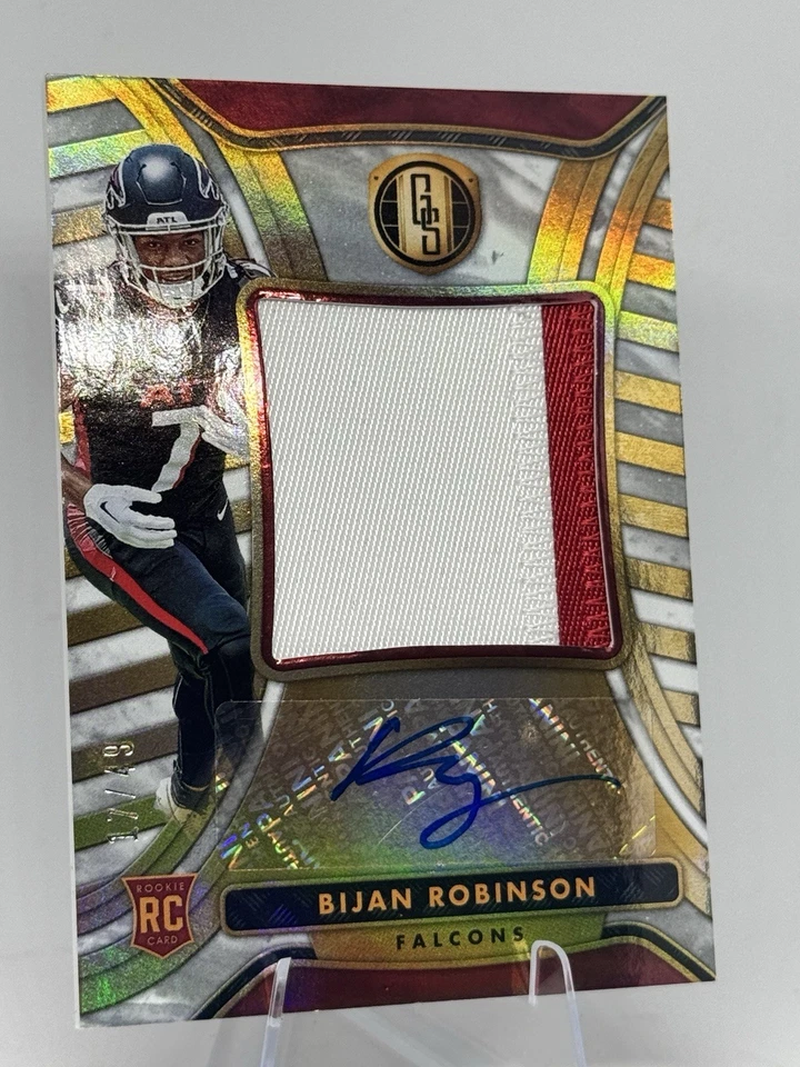 2023 Gold Standard BIJAN ROBINSON RPA White Gold Rookie Patch Auto Rookie #/49 - Image 2 of 4