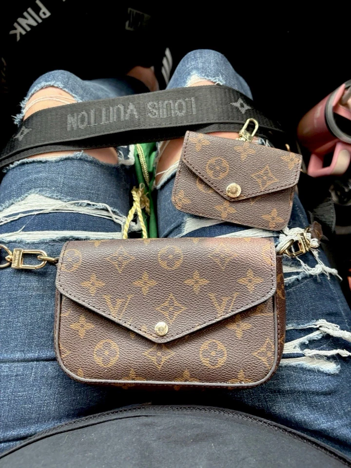Подлинный Louis Vuitton через плечо с небольшой стенкой - Изображение 3 из 4