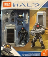 Mega Construx Bloks Halo GCM31 Covert OPS Armor Pack Collectible Figure Toy Set