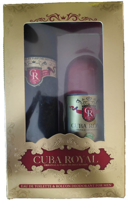 Cuba Royal Geschenk Set Eau de Toilette 100 ml EdT Spray + Deo Roll-On 50 ml