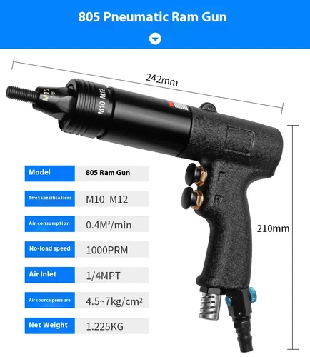 Pneumatic Rivet Nut Gun, Rivet Nut Gun, Rivet Nut Gun, Rivet Machine - Picture 13 of 13