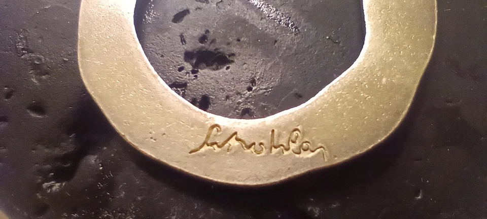 One Of A Kind : Designer Len Agrella Signed Snake Silver Earrings - Image 2 of 4