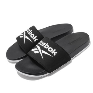 reebok black slippers
