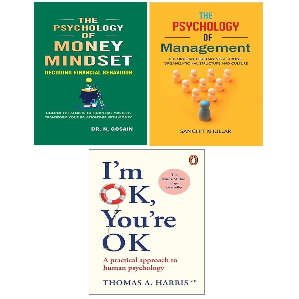 Psychology of Management, I'm Ok You're Ok, Psychology of Money Mindset 3 Books