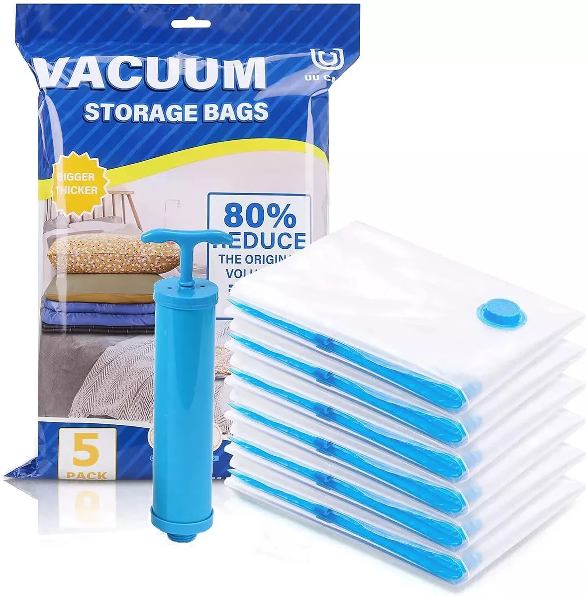 12 PACK Space Saver Large Vacuum Seal Storage Bags ZIPLOCK