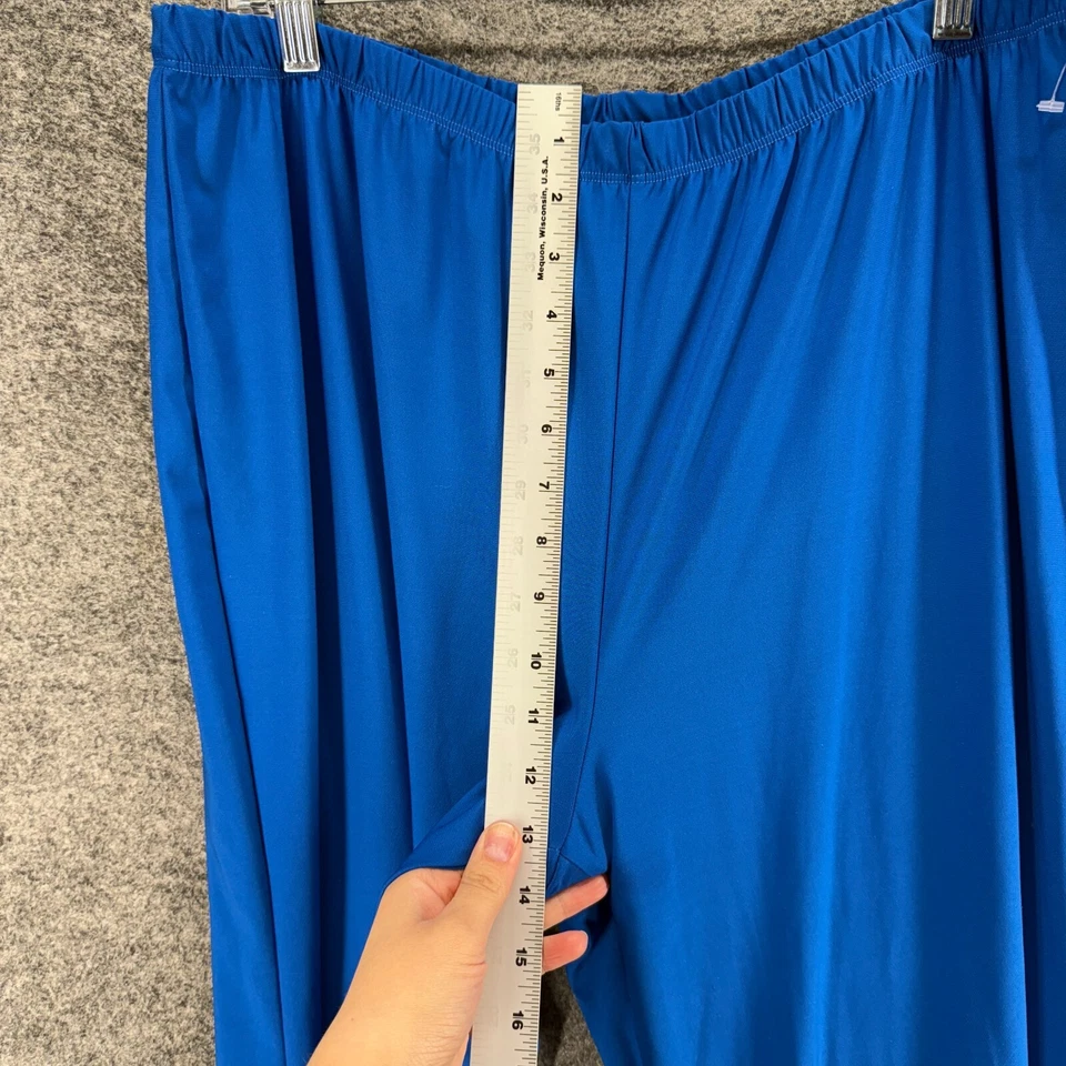 Antthony Pants Women PXL Petite Blue High Rise Pull On Flat Front Chino Straight - Image 4 of 4