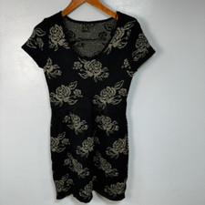 T/O Women’s Sweater Dress sz M Metallic NWOT # D205