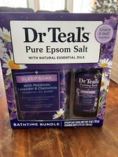 dr teal's pure epsom salt soak Bath time Bundle Sleep Soak And Foaming Bath