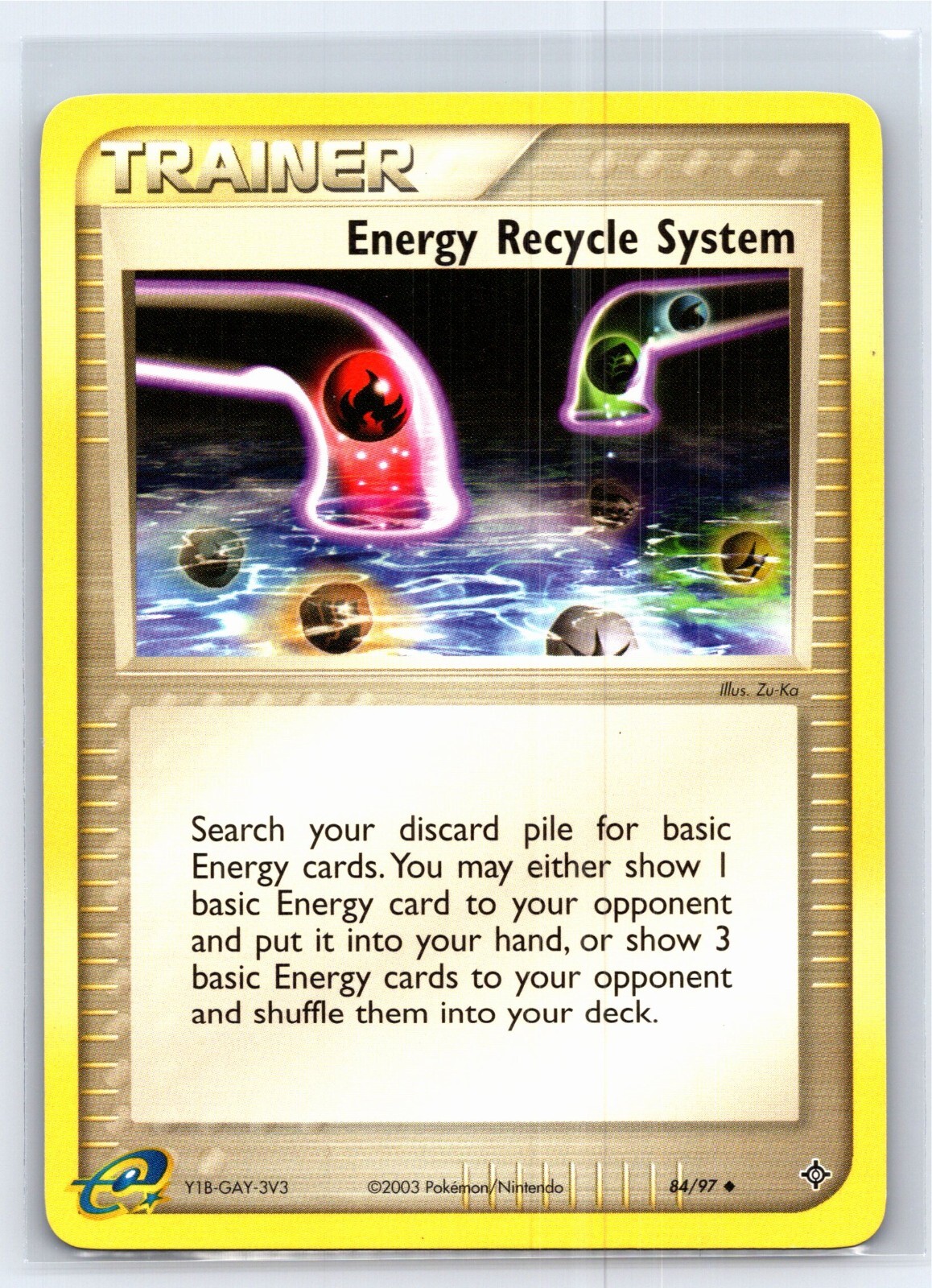 2003 Pokemon TCG EX Dragon Energy Recycle System - 84/97 - NM