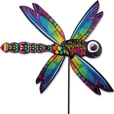 DRAGONFLY Whirligig Wind Spinner -- Yard Stake -- Garden Decor