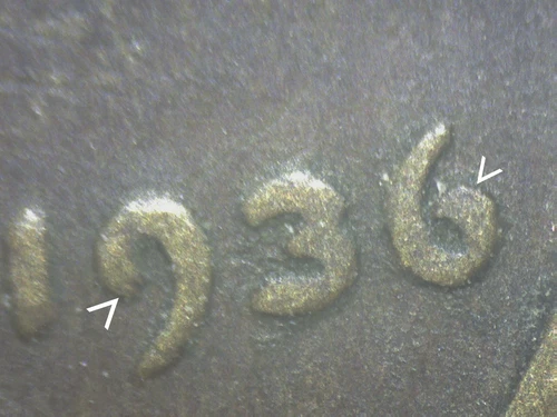 1936 LINCOLN CENT DDO #1  GRADES FINE    W41
