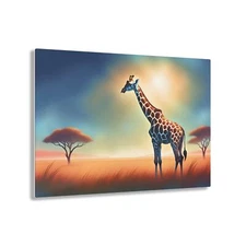 Giraffe Wildlife Animal Africa AI Generated Dreamy Acrylic Print