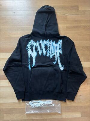 Revenge Blue Window Arch Logo Black Hoodie Men's Size S-M | eBay