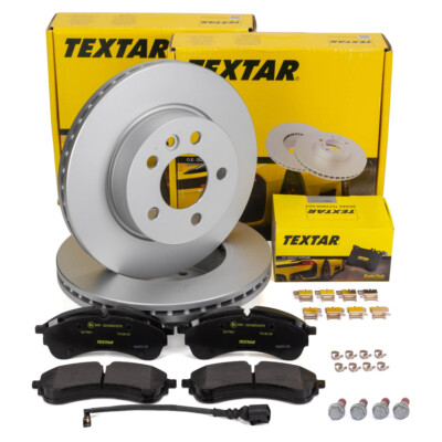 TEXTAR Bremsscheiben Ø 303mm Beläge Sensor für VW CRAFTER 2X 2Y 2Z MAN TGE vorne