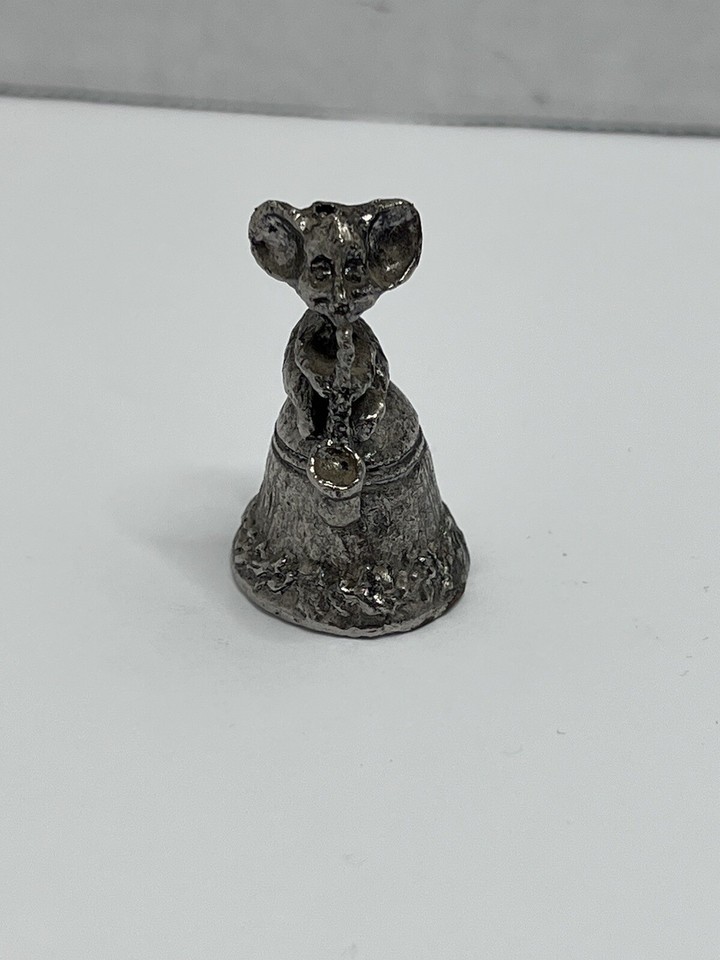 Thimble Mouse Saxophone VTG Pewter Musical Instrument Figure on Bell eBay