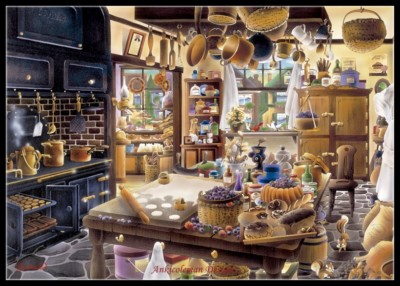 The Bakery - DIY Chart Counted Cross Stitch Patterns Needlework DMC Color 14 ct 