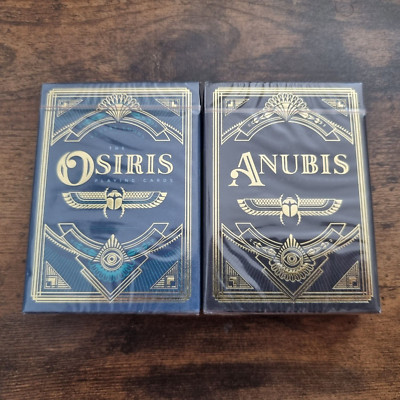 Osiris & Anubis 2 Deck Set Neu & Sealed Steve Minty Rare Limited Playing Cards