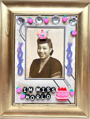 I'm Miss World HOLE Courtney Love Mixed Media Collage Art Kinderwhore grunge