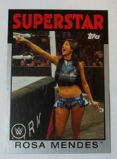 WWE Rosa Mendes #52 2016 Topps Heritage Silver Parallel Card SN 28 of 50