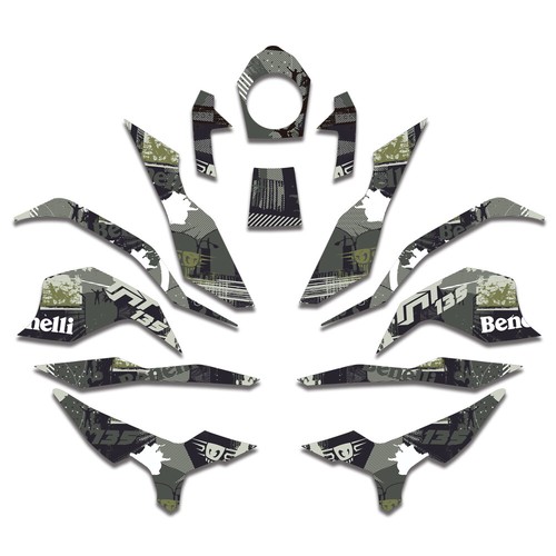3D Raise Motorcycle Emblem Stickers Decals Set for Benelli TNT125 TNT135 - 第 1/8 張圖片