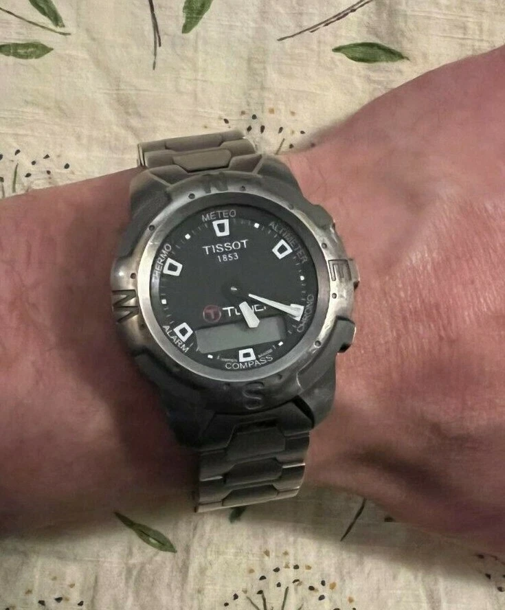 Tissot T Touch Titanium Touch Screen Watch w integrated Compass T33.7.588.61