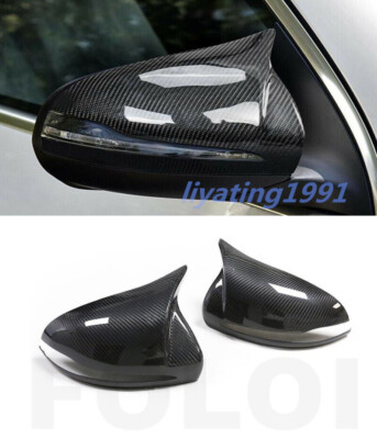 Fit Benz W222 W213 W238 W205 AMG X205 Real Carbon Fiber Side Mirror Cover Caps