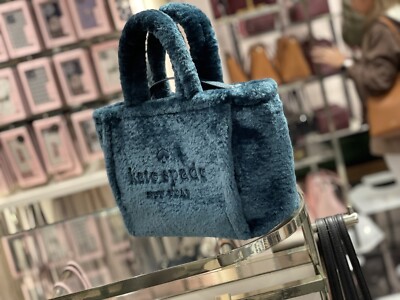 NWT Kate Spade Peacock Faux Fur shearling Ella Tote Crossbody | eBay