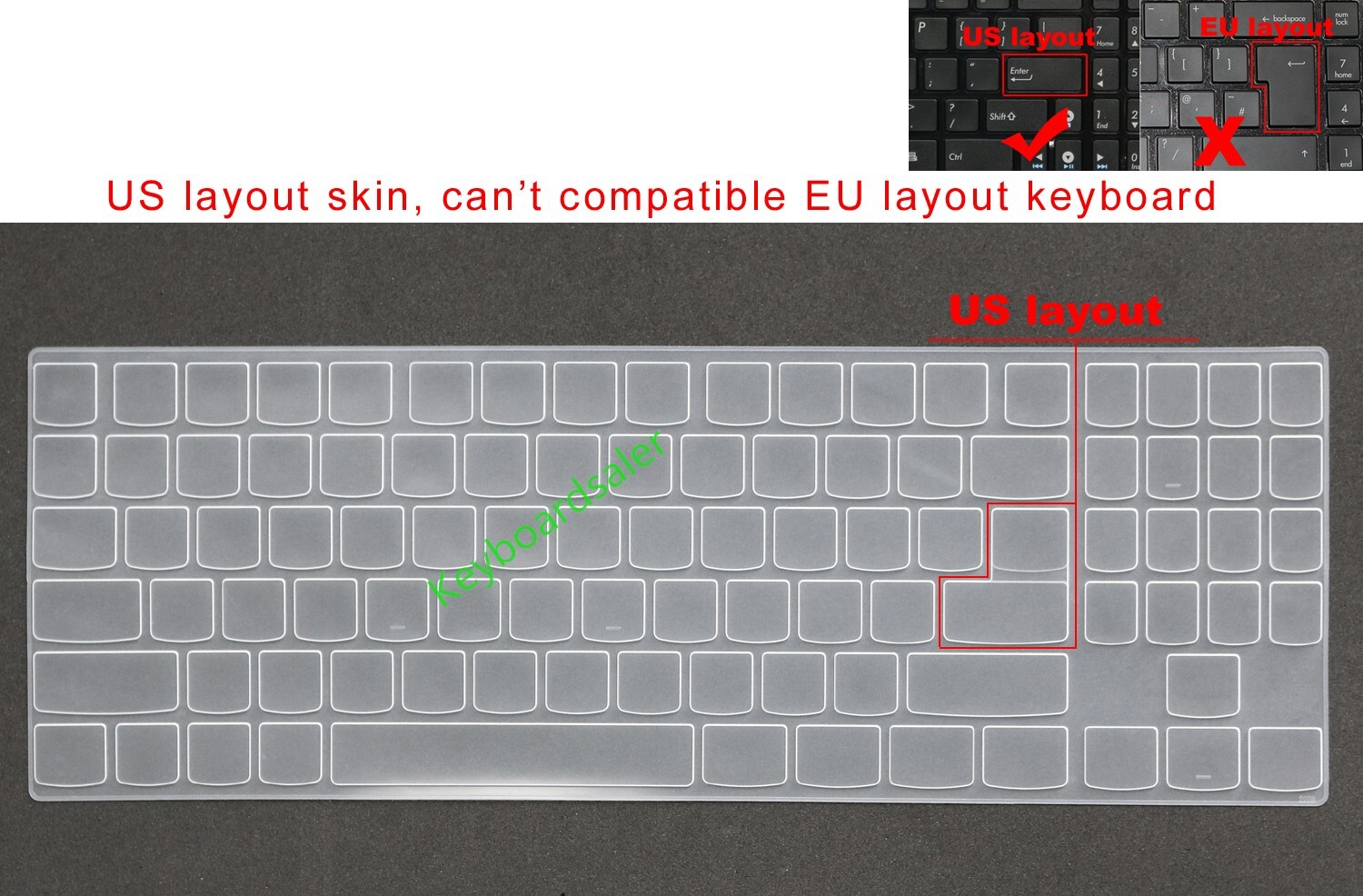 Protective Keyboard Skin Cover for Lenovo Y540 Y545 Series Laptops