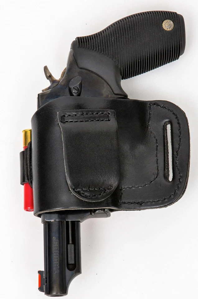 RANCH BELT RIDE BLACK/BROWN CHOOSE:Color,RH,LH-hand&MORE OWB Leather Gun Holster - Image 3 of 4