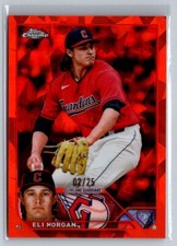 Eli Morgan 2023 Topps Chrome Sapphire #/25 Orange Parallel Guardians 223