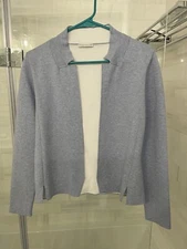 Hubert Gasser Women’s Cardigan Blazer Size XS Baby Blue