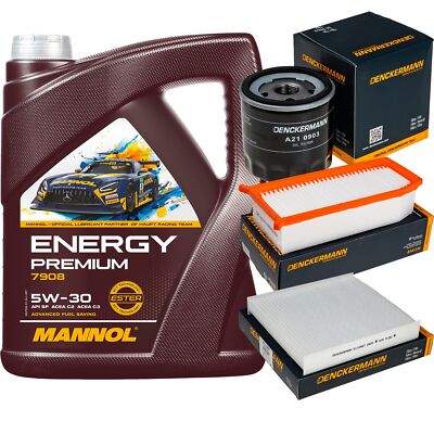 Inspektionspaket MANNOL Energy Premium 5W-30 5L für Dacia Logan MCV II Duster
