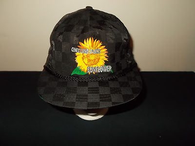 VTG-1990s Cenex Land O Lakes Sunflower checkered rope style snapback hat sku16