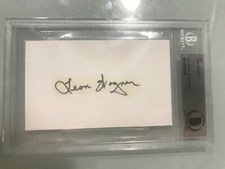 LEON WAGNER 2020 HISTORIC AUTOGRAPHS CUT AUTO - BECKETT BAS