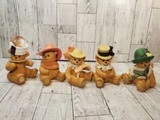 CN1 Lot Of 5 Enesco Lucy and Me Lucy Rigg Petite Chapeau Noelle Figurines