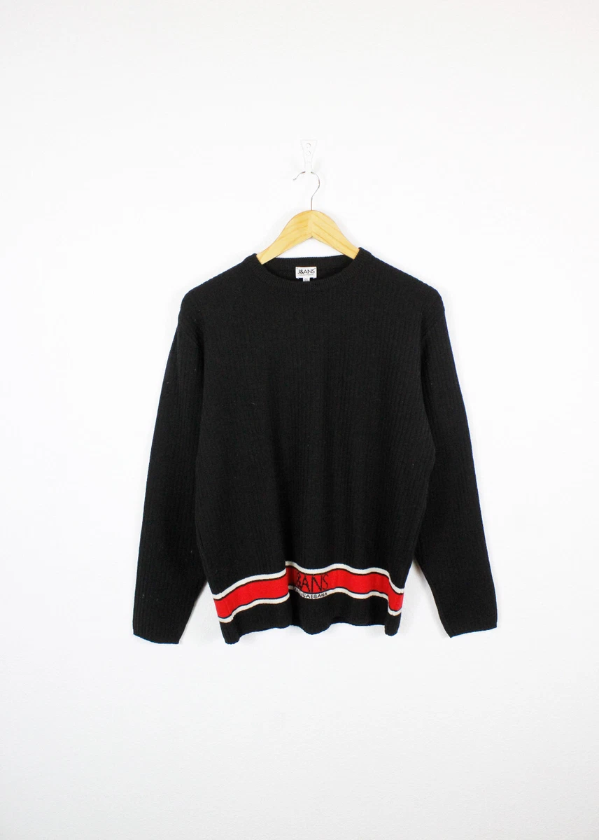 Mens Vintage Dolce Gabbana Logo Ribbed Jumper Sweater 90s size S