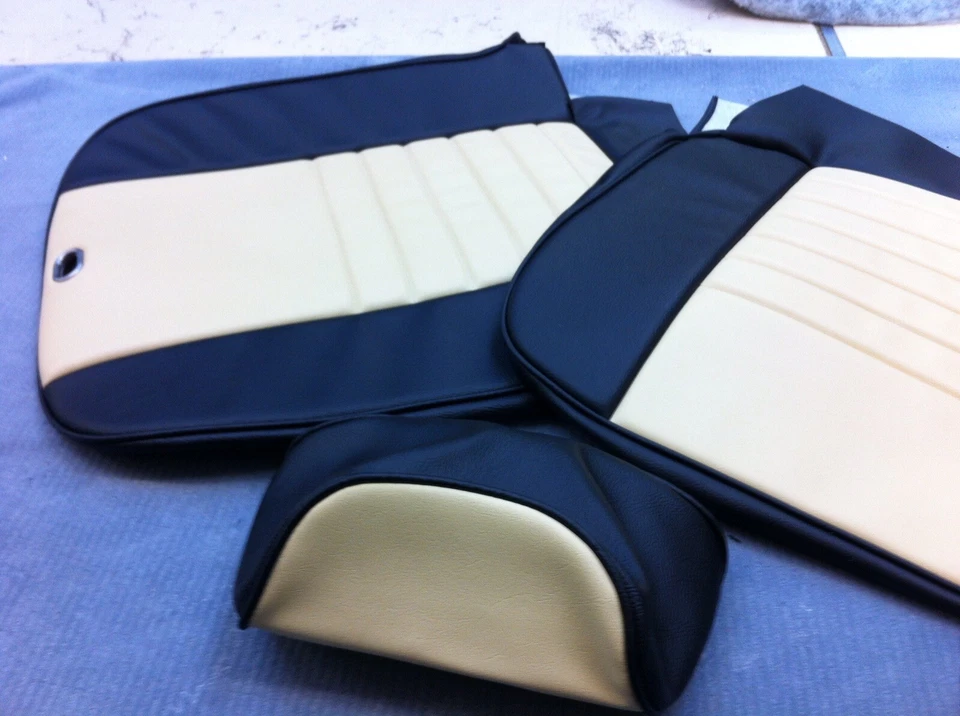 FUNDAS DE ASIENTO DE REPUESTO PARA EL CLÁSICO AUSTIN/ROVER/LEYLAND MINI CALIDAD SUPERIOR. Foto 2 de 4