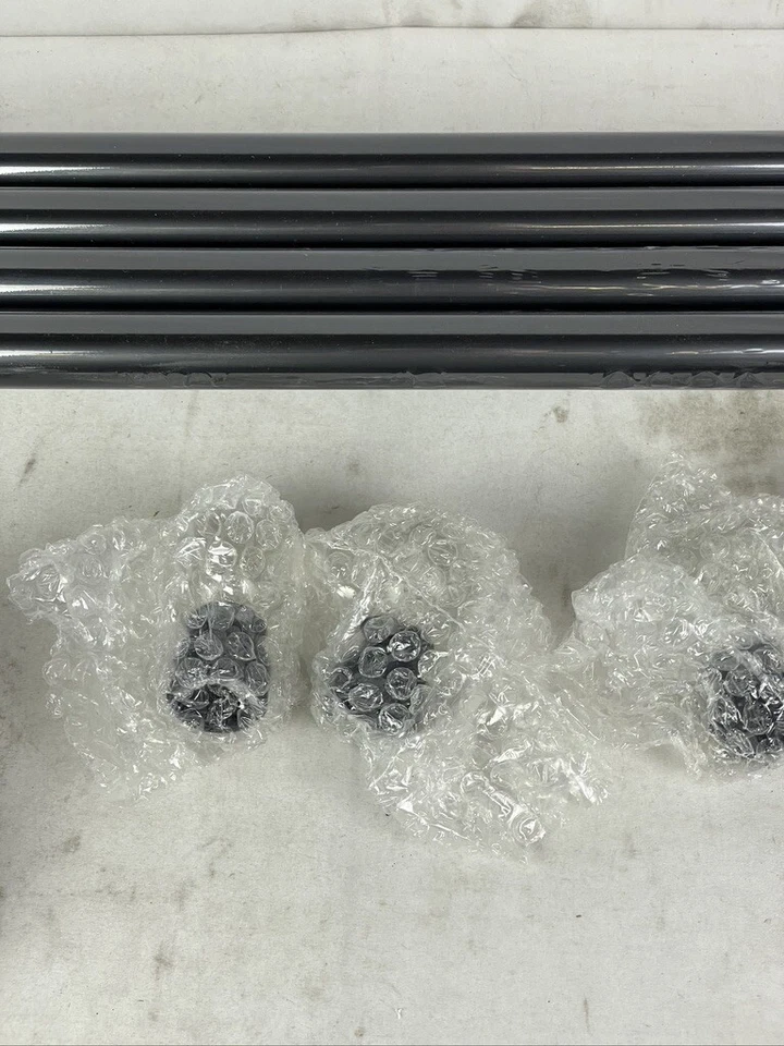 Barra de cortina Knobwell de 1" con acabados de bola de vidrio 36-72" Foto 4 de 4