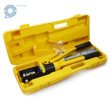 Hydraulic Crimper Crimping Tool/w 11 Dies Wire Battery Cable Lug Terminal 16Ton