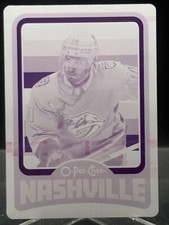 🔥2024-25 O-Pee-Chee MAGENTA Printing Plate 1/1 Colton Sissons # 209 Predators