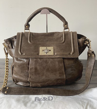 Be&D NEW YORK LEATHER GABLE HERITAGE SATCHEL TOTE BAG RETAIL £1100  