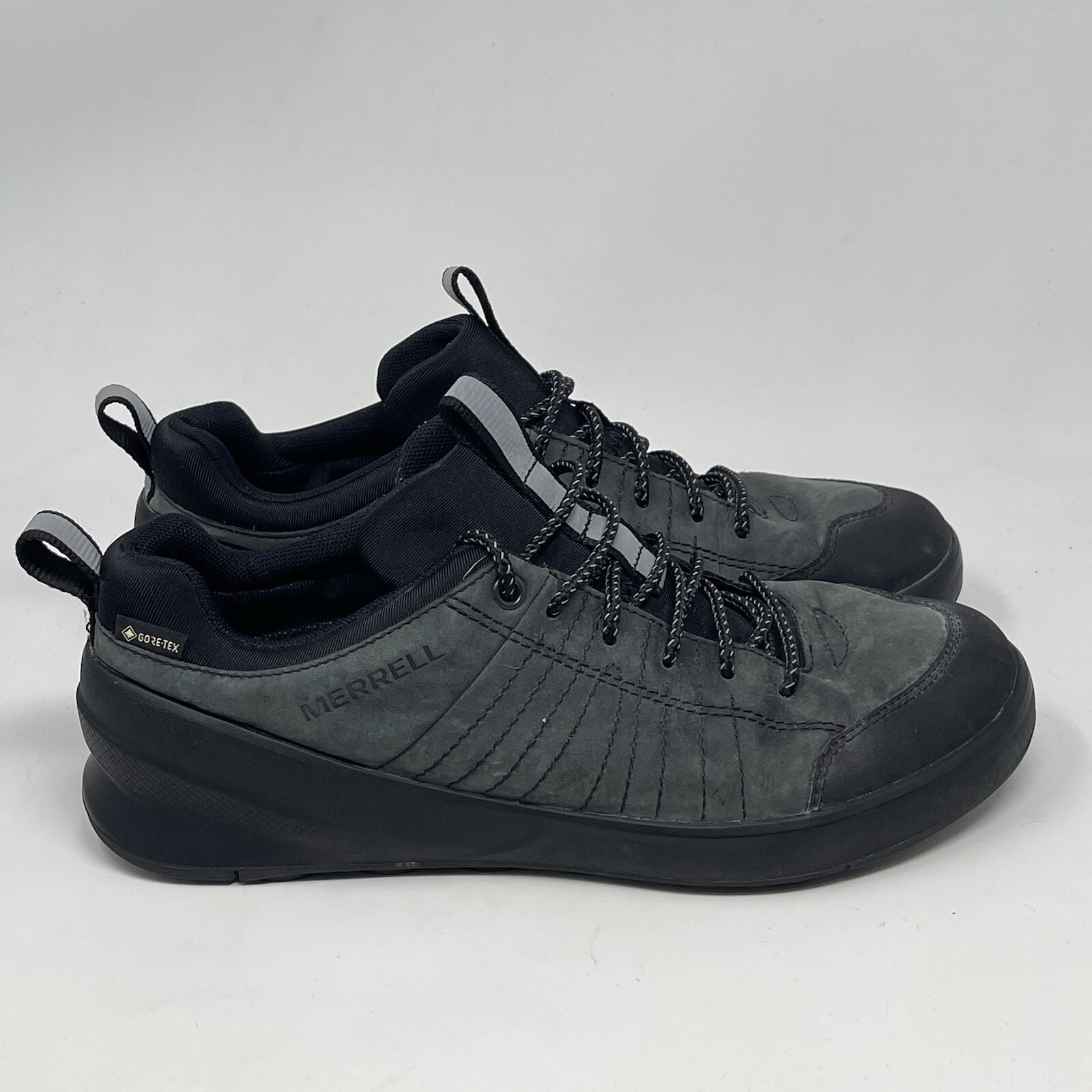 Scarpe Merrell Ascent Ride Goretex donna 9 pelle nera escursionismo sentiero Vibram