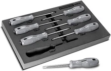 Powerbuilt Pro Tech 7 Piece Torx Screwdriver Set, Deluxe Acetate Handles 949019