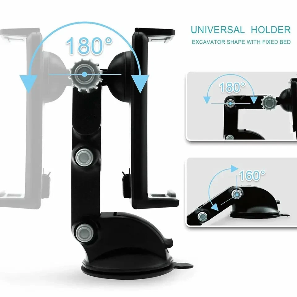 Car Tablet Mount Holder Windshield Dashboard for Universal Phone Tablet iPad GPS - Image 4 of 4