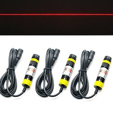 3pcs Adjustable Focus 650nm 200mW 5V Red Line Laser Locator Module Diode 16x68mm