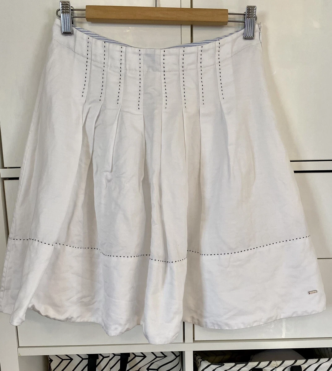 Knee length linen skirts top