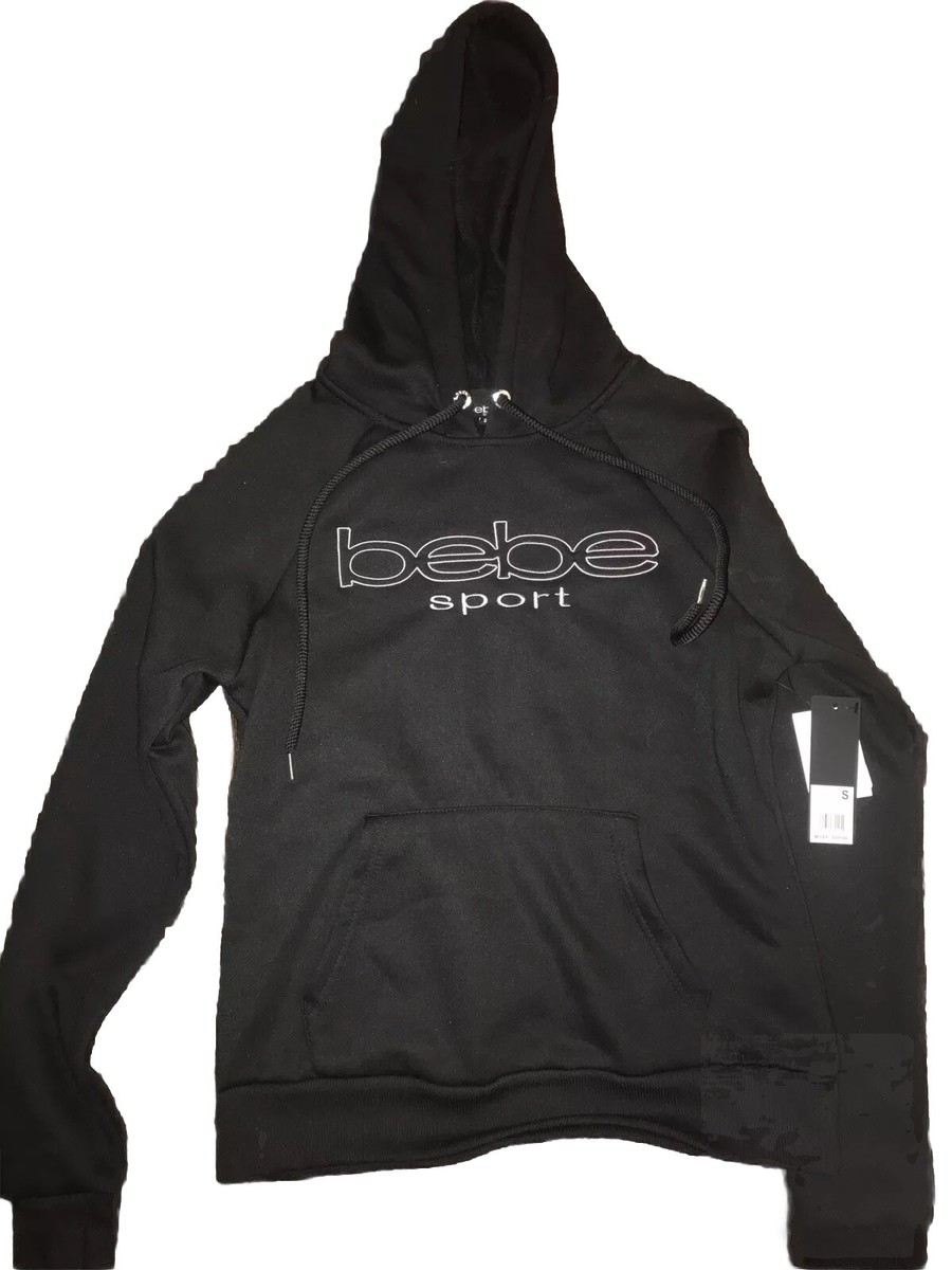 BeBe - bebe パーカー bebe sport Women's Embroidered Logo Pullover Hoodie Jacket Black