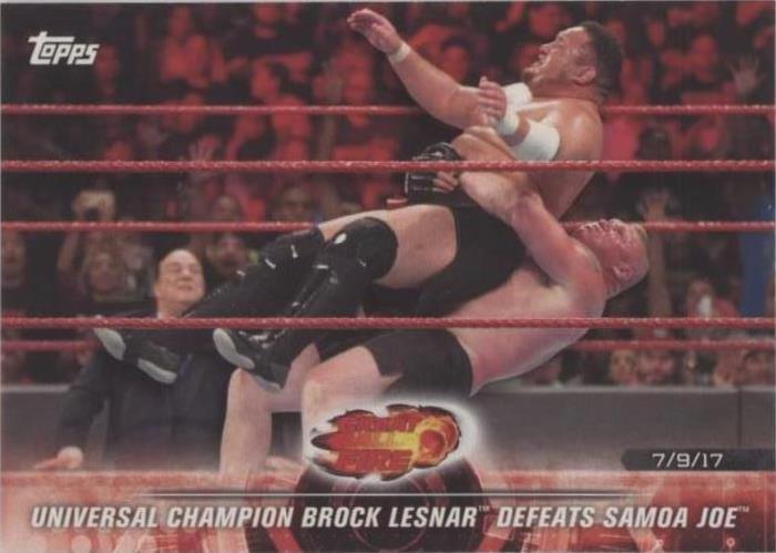 2018 Topps WWE Road to Wrestlemania - Brock Lesnar Samoa Joe #43 - 1 of 1